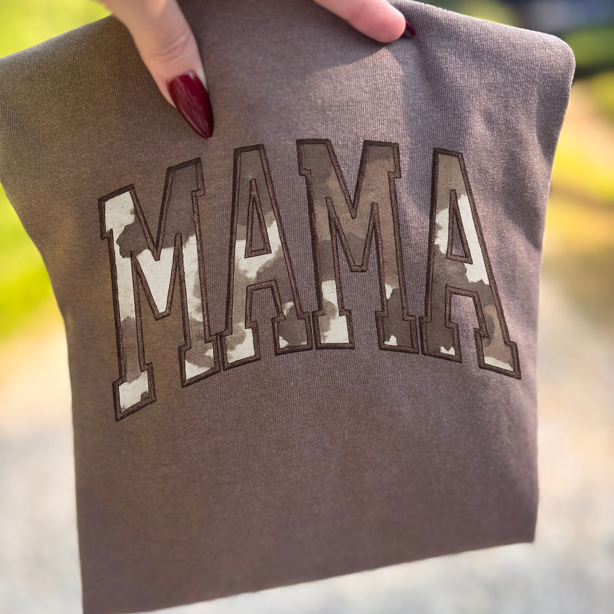custom mama top with option to add kids names