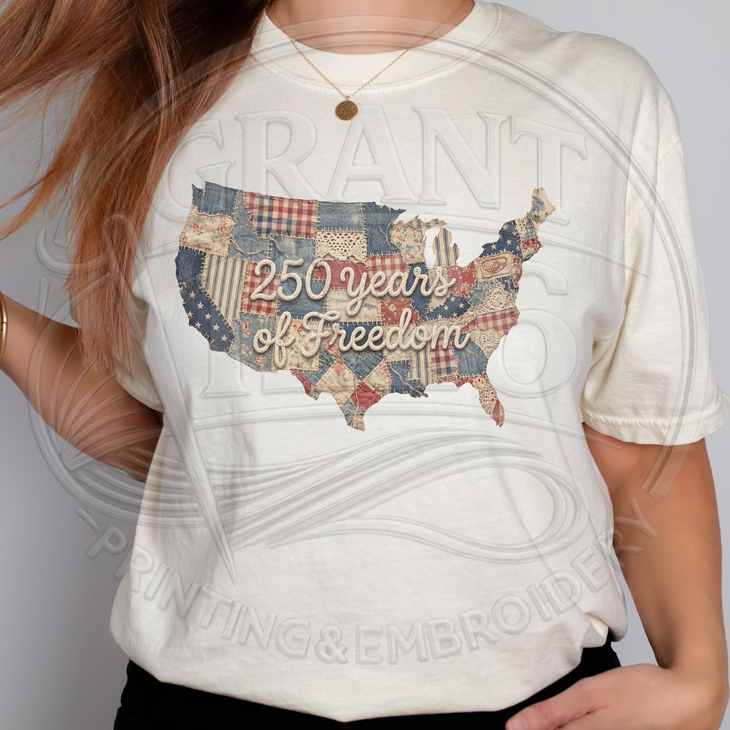 250 Years of Freedom Shirt | Vintage Patriotic USA Patchwork Tee | America 250 Graphic T-Shirt | 4th of July Comfort Colors Shirt