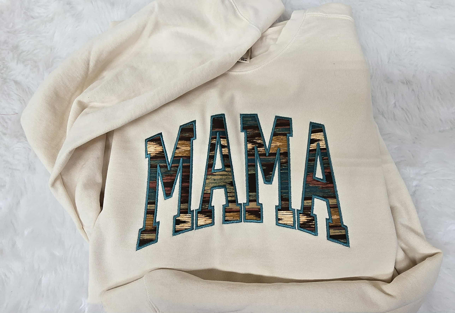 Mama embroidery featuring custom embroidered apparel for mamas and grandmas by Grant Custom Creations
