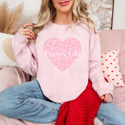 Leopard Heart KC DTF shirt