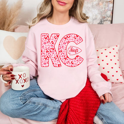 Red and Pink KC with arrowhead DTF