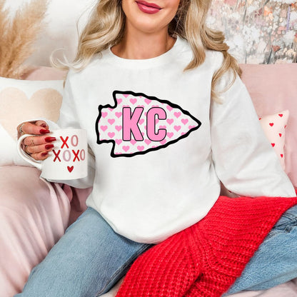 Pink arrowhead KC DTF shirt