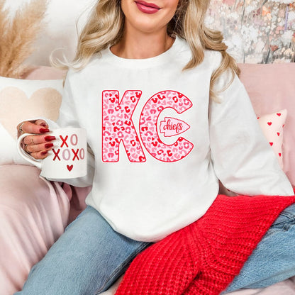Red and Pink KC with arrowhead DTF