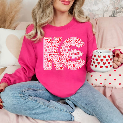 Red and Pink KC with arrowhead DTF