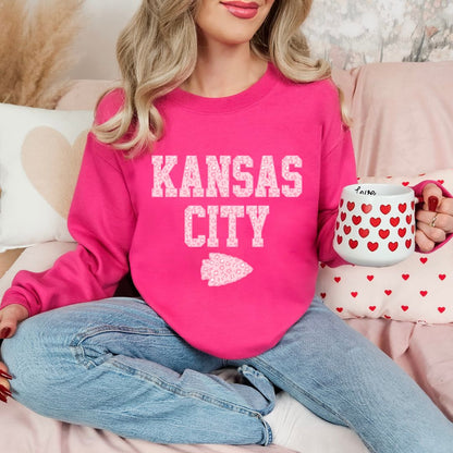 Pink leopard KC DTF shirt