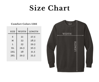 Custom Comfort Colors Sweatshirt Football Game Day Embroidered