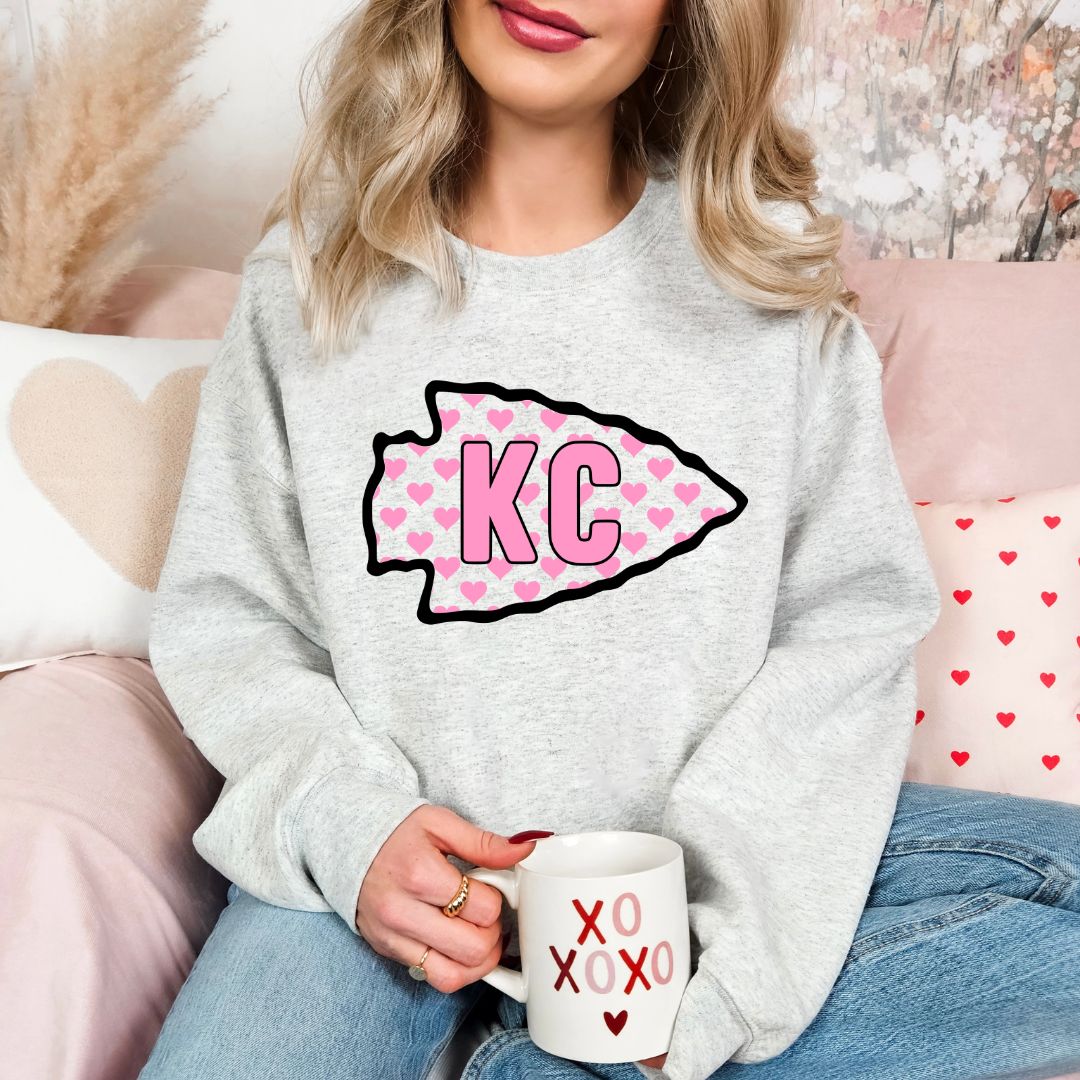 Pink arrowhead KC DTF shirt