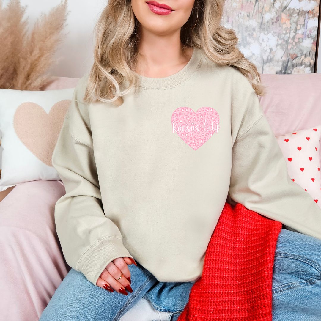 Leopard Heart KC DTF shirt