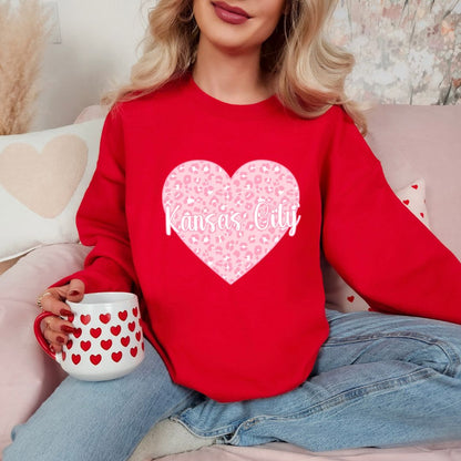 Leopard Heart KC DTF shirt