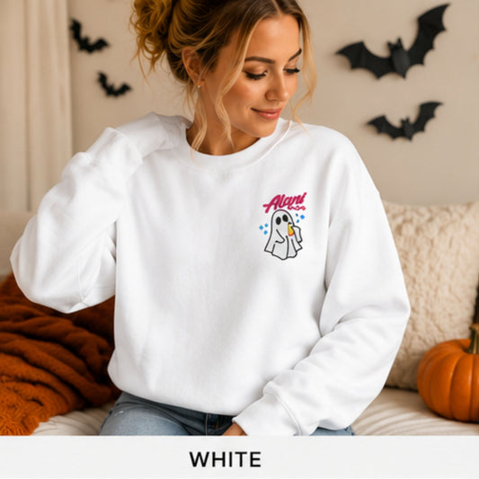 Ala*I boo pocket embroidery crewneck