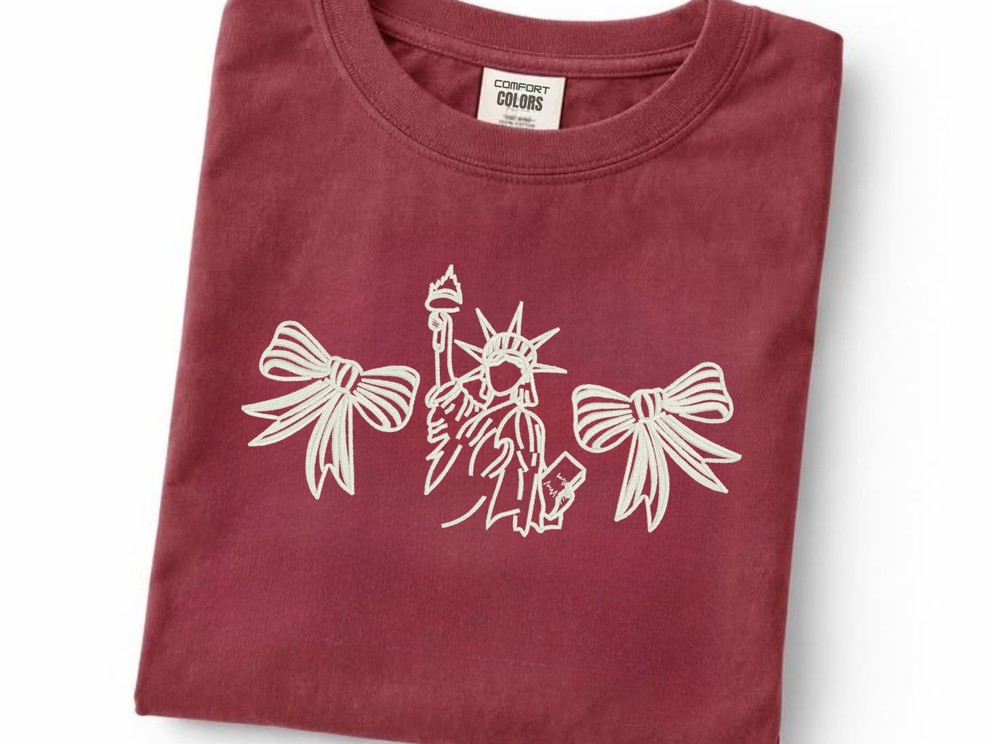 Embroidered Fourth of July tee 