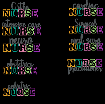 Custom Embroidered Sweatshirt for Women - Crewneck Nurse Design
