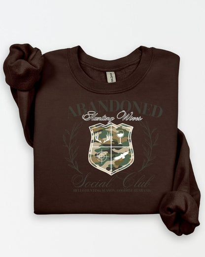 Dark chocolate Abandoned Hunting Wives Social Club sweatshirt