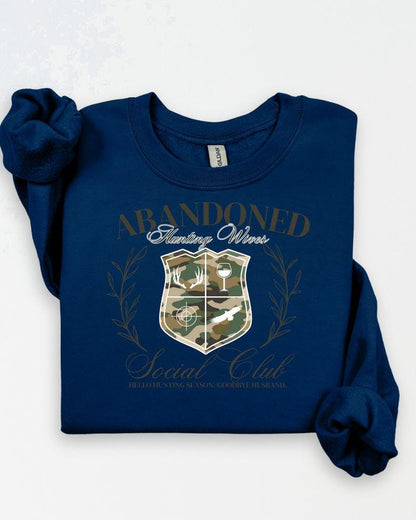 Royal blue Abandoned Hunting Wives Social Club sweatshirt