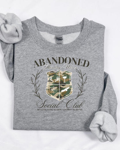 Sport gray Abandoned Hunting Wives Social Club sweatshirt