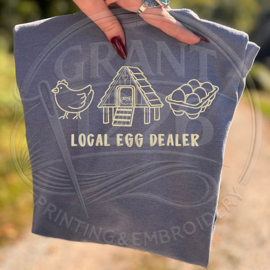 comfort colors embroidered local egg dealer