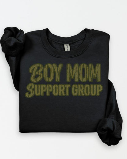 Black Boy Mom Support Group graphic sweatshirt