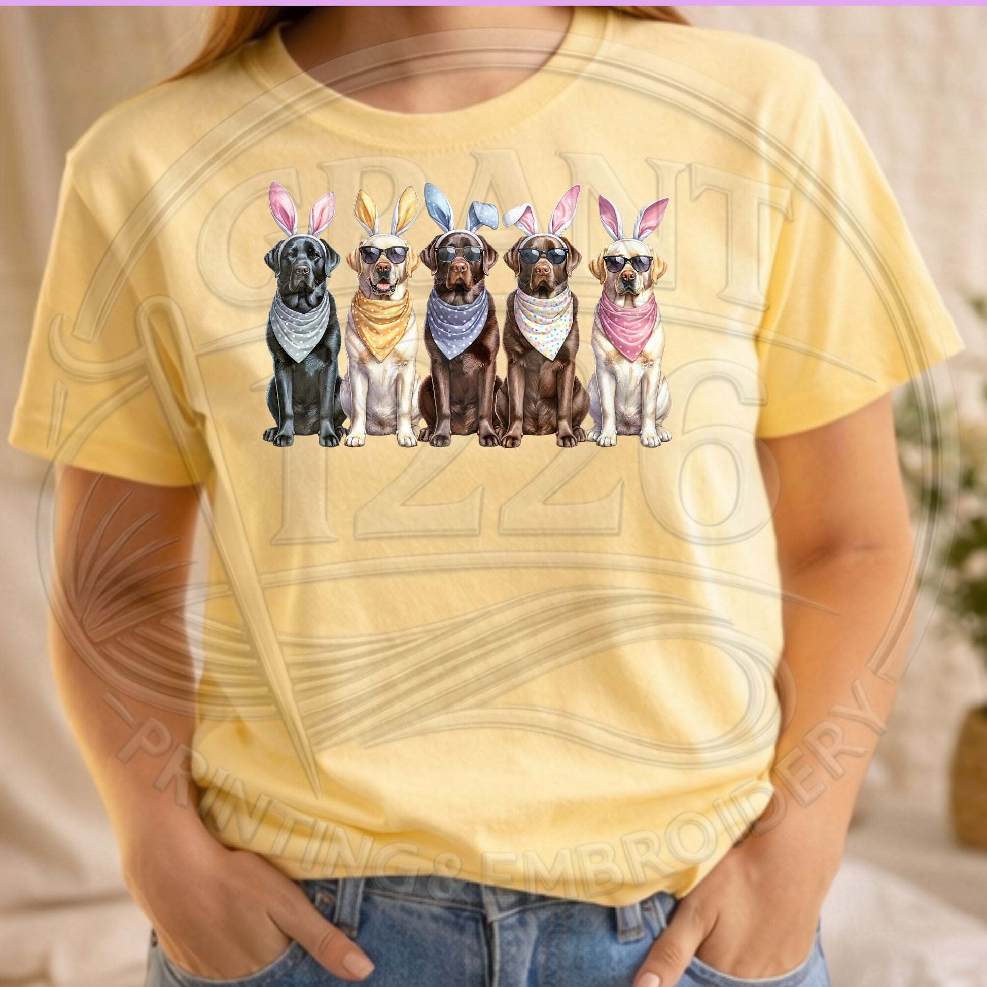 Butter Comfort Colors 1717 women’s shirt styled for a mommy and me Easter outfit.