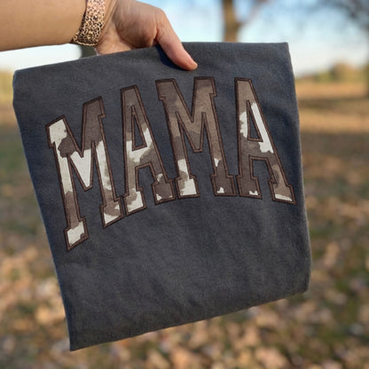 dark gray embroidered cowgirl mama boutique shirt