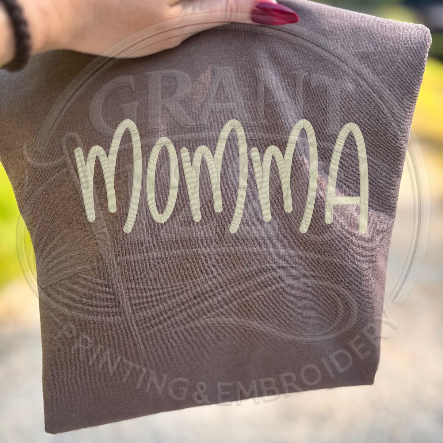 ivory cream thread embroidered mama shirt with minimalist boutique style