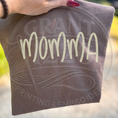 ivory cream thread embroidered mama shirt with minimalist boutique style