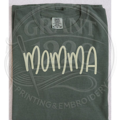 earthy embroidered mama shirt with minimalist aesthetic
