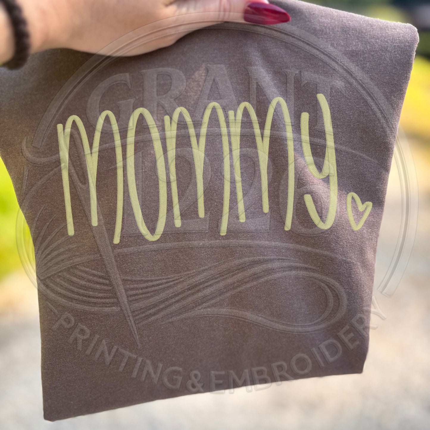 Espresso brown mommy shirt embroidered mom gift