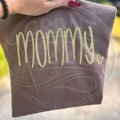 Espresso brown mommy shirt embroidered mom gift