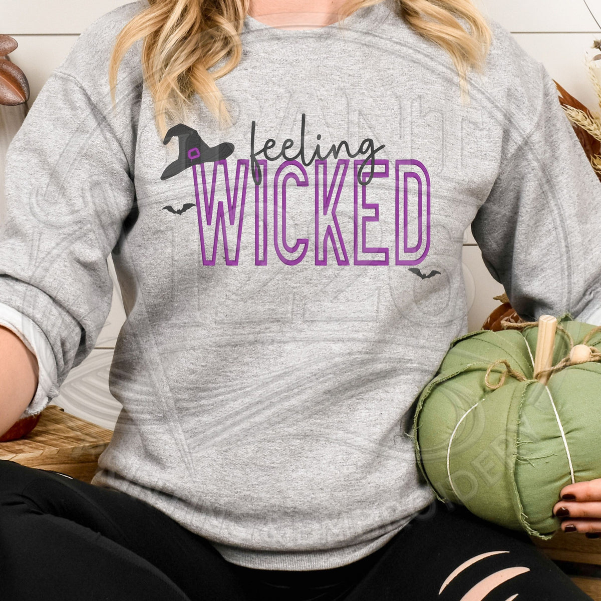 Sport Grey Feeling Wicked puff embroidery sweatshirt preview