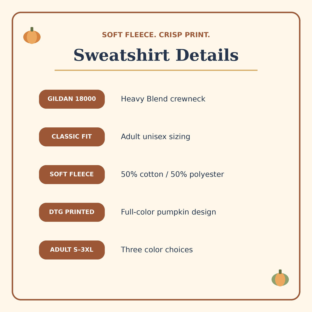 Gildan 18000 DTG fall sweatshirt product details