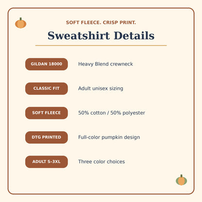 Gildan 18000 DTG fall sweatshirt product details