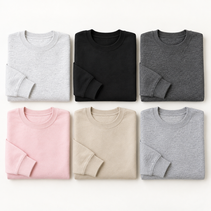 Gildan Softstyle sweatshirt colors Ash Black Charcoal Light Pink Sand and Sport Grey