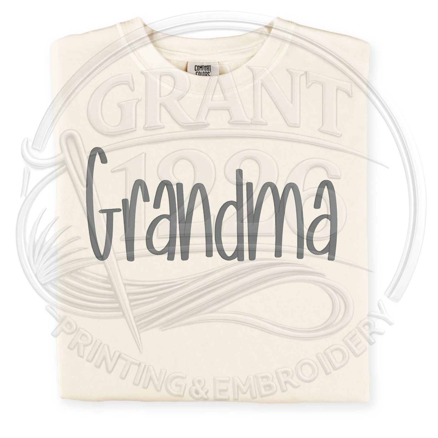 custom thread color embroidered comfort colors shirt