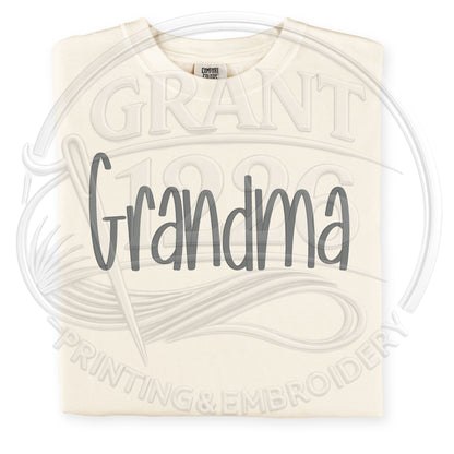 custom thread color embroidered comfort colors shirt