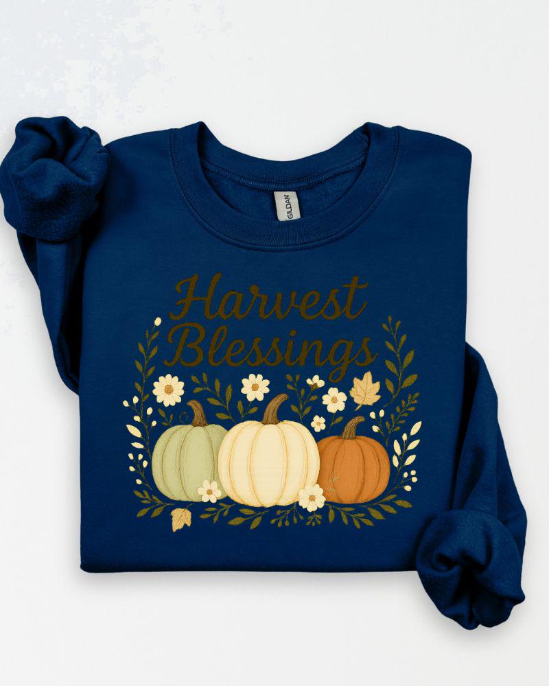 Autumn pumpkin graphic sweatshirt for women