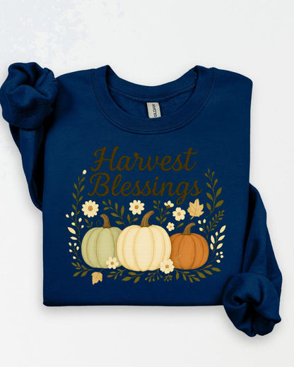 Autumn pumpkin graphic sweatshirt for women