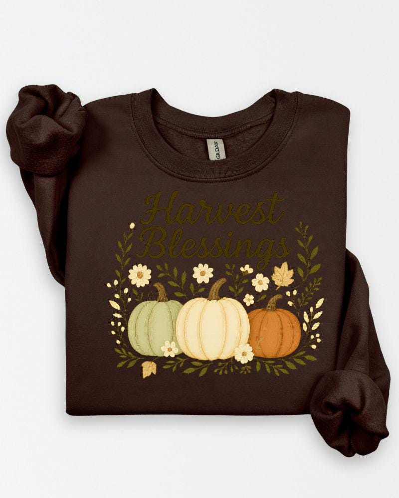 Cozy Harvest Blessings unisex sweatshirt