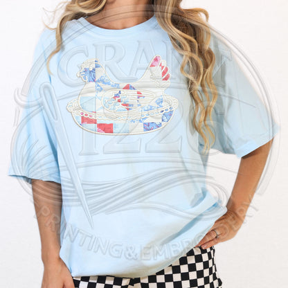 cottagecore trend hen on a nest embroidered shirt