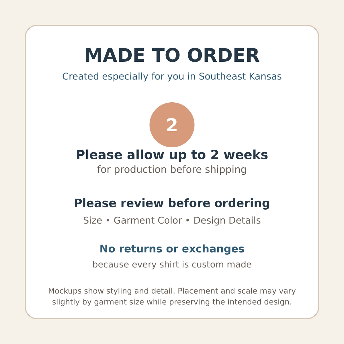 Made-to-order processing and return information for Hey Boo sweatshirt