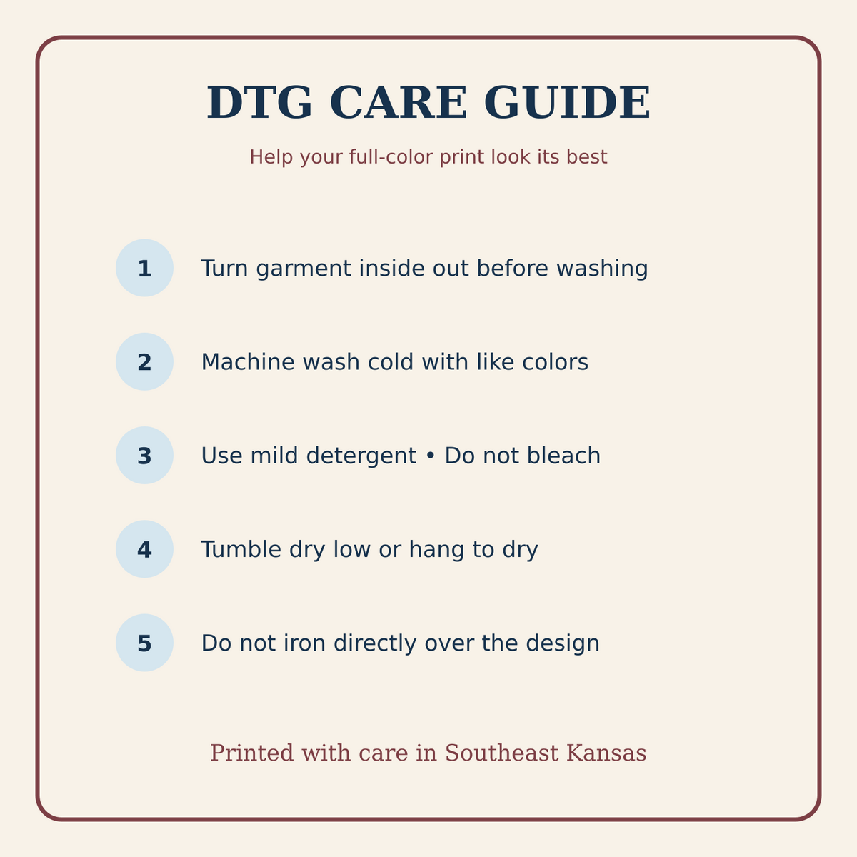 DTG care instructions for Hocus Poke-Us nurse Halloween shirt
