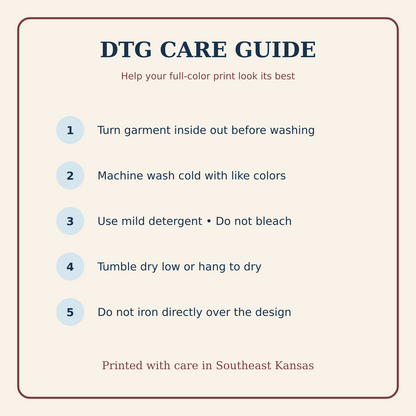 DTG care instructions for Hocus Poke-Us nurse Halloween shirt