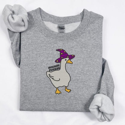 Sport Grey Honkus Ponkus embroidered goose crewneck sweatshirt