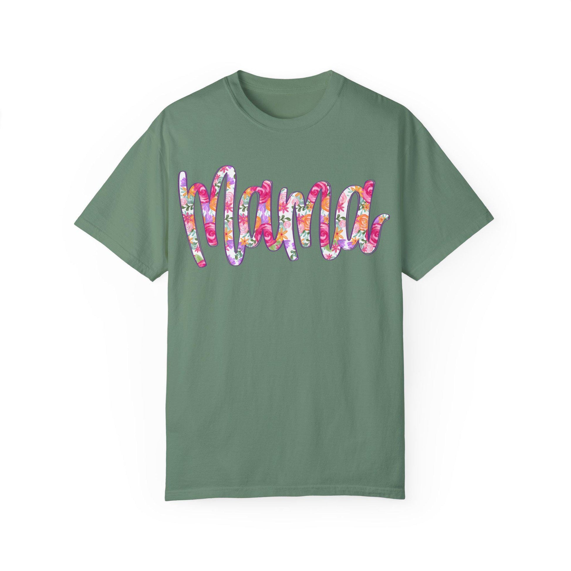 Floral MAMA DTF T-shirt, Trendy Hand Lettered Tee, Unisex Shirt, Mom Gift, Trendy Mothers day shirt, Trendy Tee, New Mom gift, unique design