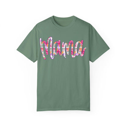 Floral MAMA DTF T-shirt, Trendy Hand Lettered Tee, Unisex Shirt, Mom Gift, Trendy Mothers day shirt, Trendy Tee, New Mom gift, unique design