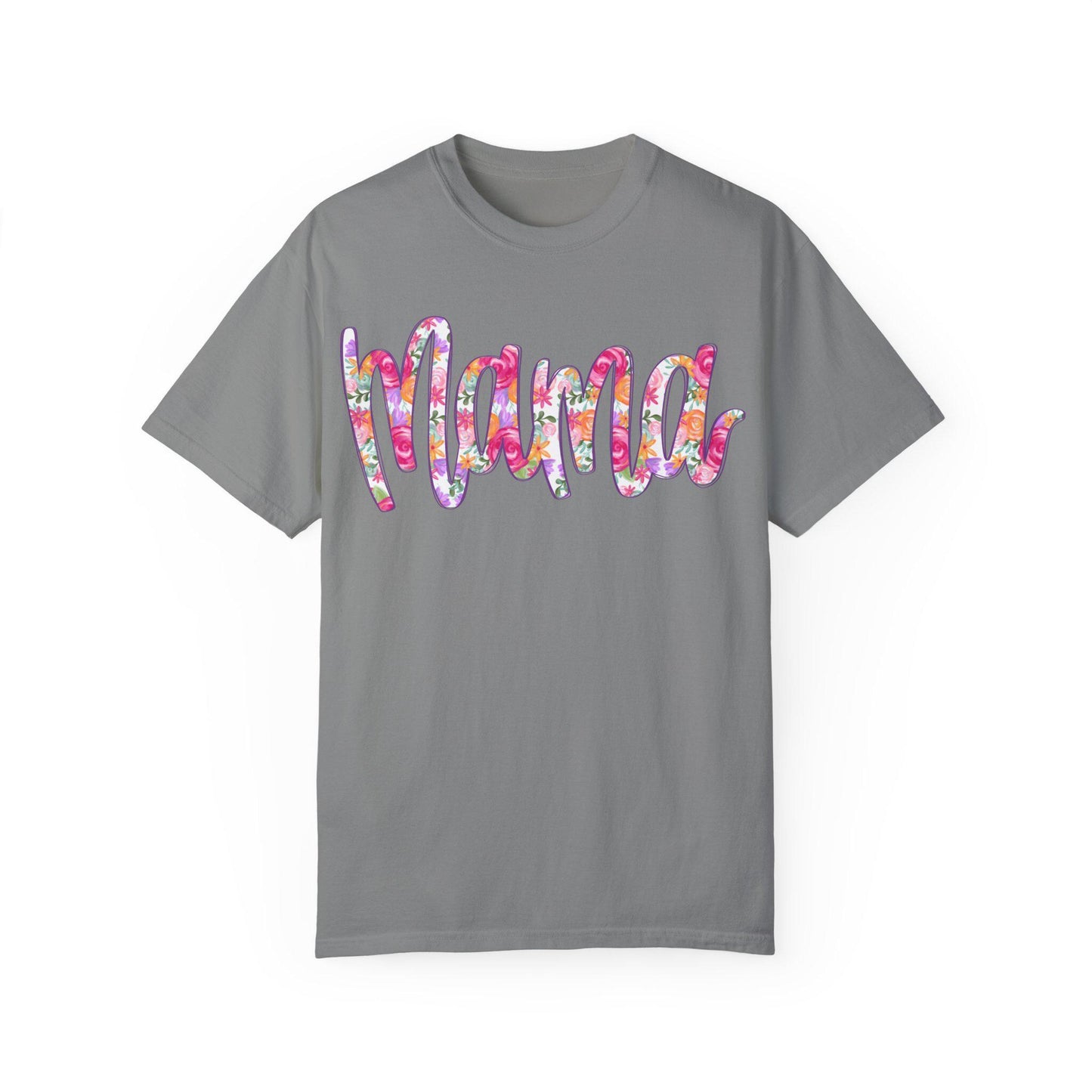 Floral MAMA DTF T-shirt, Trendy Hand Lettered Tee, Unisex Shirt, Mom Gift, Trendy Mothers day shirt, Trendy Tee, New Mom gift, unique design