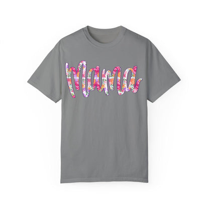 Floral MAMA DTF T-shirt, Trendy Hand Lettered Tee, Unisex Shirt, Mom Gift, Trendy Mothers day shirt, Trendy Tee, New Mom gift, unique design