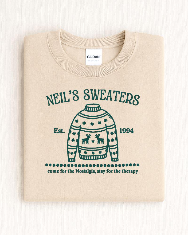 Nostalgic Santa Claus Inspired Sweatshirt – Retro Embroidered Holiday Crewneck – Cozy 90s Christmas Sweater Gift