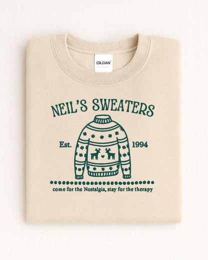Nostalgic Santa Claus Inspired Sweatshirt – Retro Embroidered Holiday Crewneck – Cozy 90s Christmas Sweater Gift