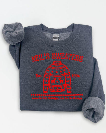 Nostalgic Santa Claus Inspired Sweatshirt – Retro Embroidered Holiday Crewneck – Cozy 90s Christmas Sweater Gift