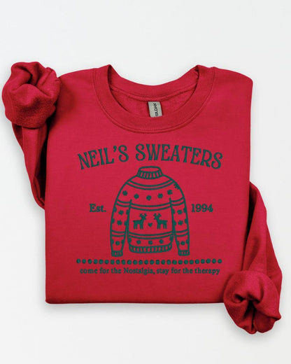 Nostalgic Santa Claus Inspired Sweatshirt – Retro Embroidered Holiday Crewneck – Cozy 90s Christmas Sweater Gift